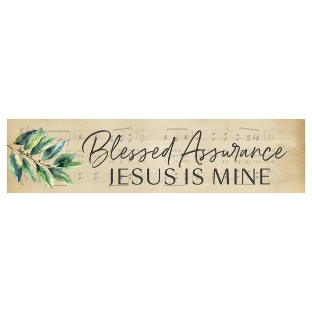 Graham Dunn Blessed Assurance Vintage Praise 6 x 1.5 Pine Wood Mini Tabletop Sign Plaque P Graham Dunn Blessed Assurance Vintage Praise 6 x 1.5 Pine Wood Mini Tabletop Sign Plaque P